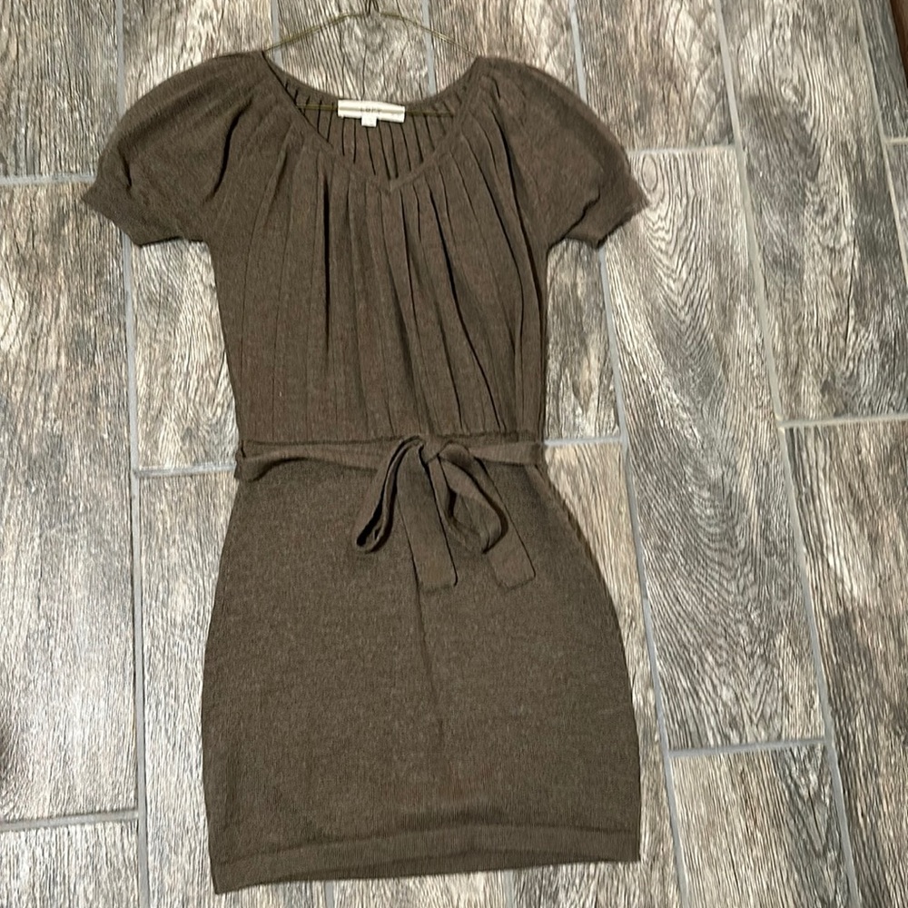 Loft XXSP brown  sweater tunic